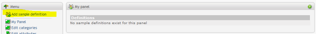 add sample definitions