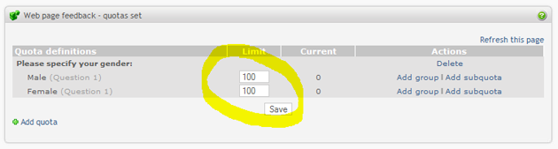 configure quota